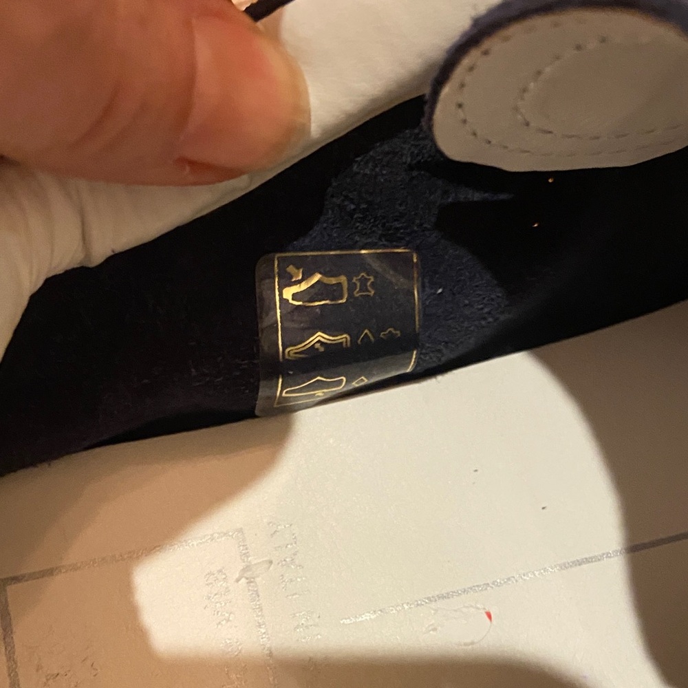 Dolce Vita Diane Navy Suede with White leather Sneakers - Picture 9 of 13